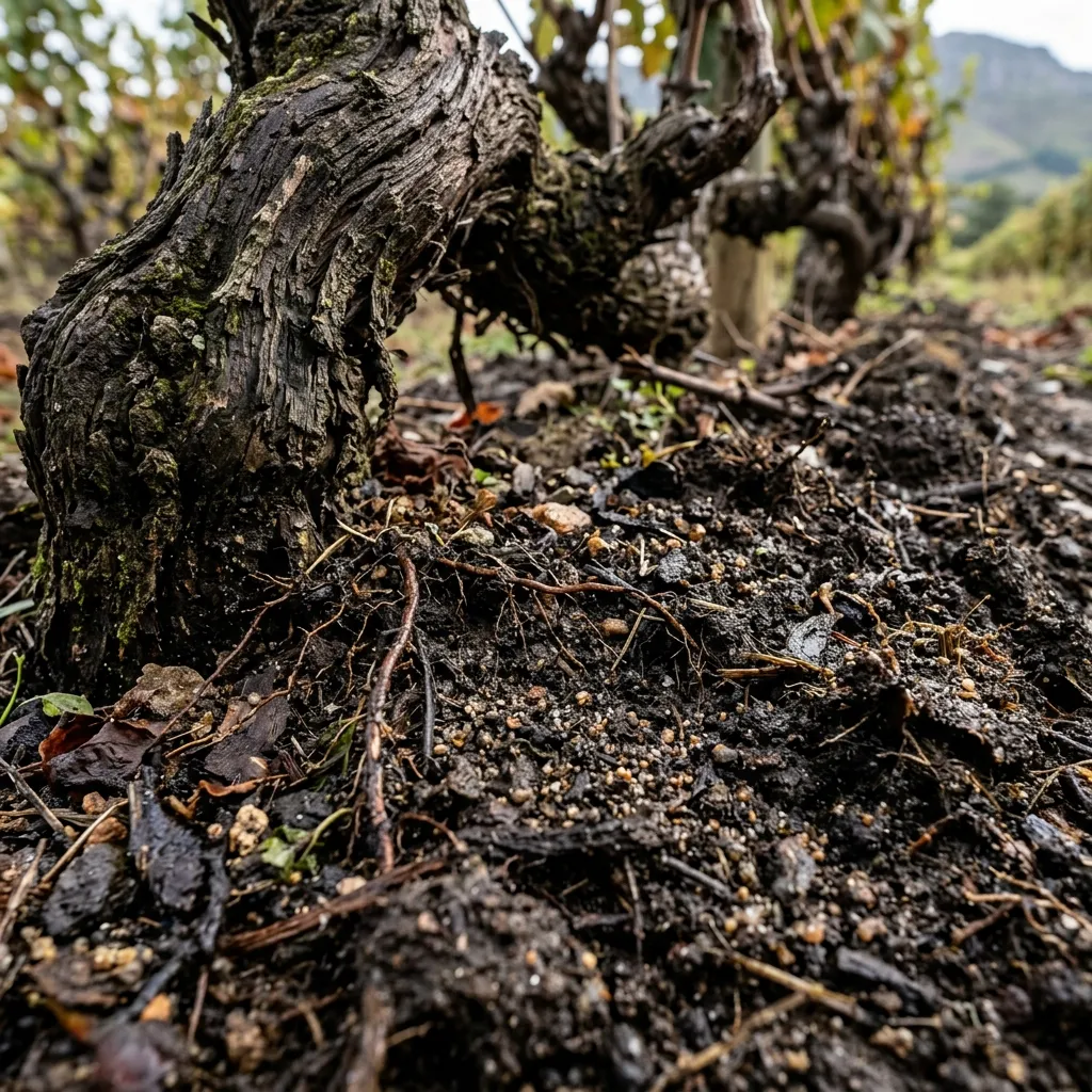 Living root zone soil macro view