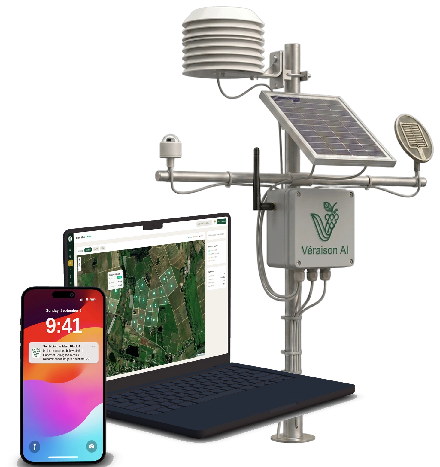 Véraison Autonomous Sensor Node and Field Intelligence Platform